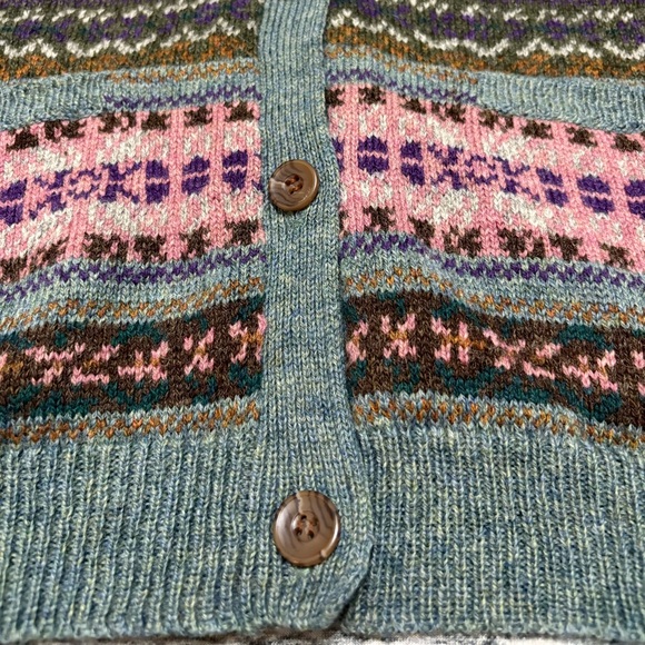 Eddie Bauer 100% Wool Cardigan Vintage Medium - Picture 3 of 8